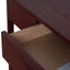 1.2m Home Office Desk - Burgundy Red