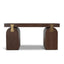1.55m New Elm Home Office Desk - Walnut