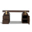 1.55m New Elm Home Office Desk - Walnut