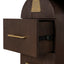 1.55m New Elm Home Office Desk - Walnut