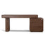 1.6m Office Desk - Walnut Veneer