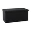 Storage Ottoman Bench Folding Blanket Box Toy Organiser Foot Stool Black