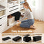 Storage Ottoman Bench Folding Blanket Box Toy Organiser Foot Stool Black