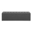 Storage Ottoman Blanket Box 140cm Linen Dark Grey