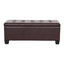 Artiss Leather Storage Ottoman - Brown