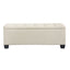 Artiss Large Fabric Storage Ottoman - Beige