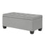 Artiss Large Fabric Storage Ottoman - Light Grey