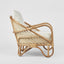Alexis Armchair Natural/White Fabric