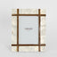 Raya White Shell & Bamboo 5x7 Photo Frame