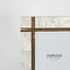 Raya White Shell & Bamboo 5x7 Photo Frame