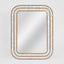 Raya White Shell & Bamboo 90x70 Mirror