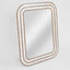 Raya White Shell & Bamboo 90x70 Mirror