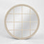 Hamptons Round Mirror 1.2x1.2m Natural