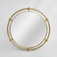 Sentry Round Mirror Gold