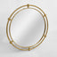 Sentry Round Mirror Gold