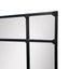 Crawford Rectangular 16 Pane Mirror Iron Frame Black 200 x 160cm