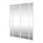 Crawford Rectangular 16 Pane Mirror Iron Frame White 200 x 160cm