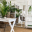 Crawford Rectangular 16 Pane Mirror Iron Frame White 200 x 160cm