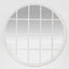 Hamptons Round Mirror 1.2x1.2m White