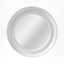 Samantha White Round Beaded Mirror