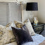 Glass Black Lamp W Black Shade