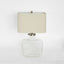 Fillable Bottle Lamp W Linen Shade