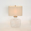 Fillable Bottle Lamp W Linen Shade