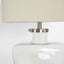 Fillable Bottle Lamp W Linen Shade