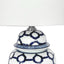 Lucca Small Blue & White Jar Shaped Lamp W/ Shade