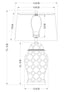 Lucca Blue & White Jar Shaped Lamp & Shade