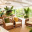 Cayman Armchair Rattan Cream Cushion