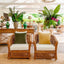 Cayman Armchair Rattan Cream Cushion