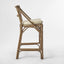 Cayman Rattan Barstool W/Footrest Off White