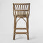 Cayman Rattan Barstool W/Footrest Off White