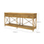 Cayman Large 2 Draw Rattan Console