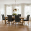 Diana Buttoned Hamptons Dining Chair Storm Grey Linen Blend
