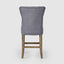Storm Grey Counter Chair with Buttons