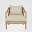 Asteria Oakwood Linen Armchair