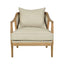 Asteria Oakwood Linen Armchair