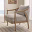 Asteria Oakwood Linen Armchair