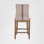 Oakwood Hamptons Counter Chair Natural/Blue Stripe W/ Studs