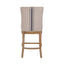 Oakwood Hamptons Counter Chair Natural/Blue Stripe W/ Studs