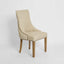 Bordeaux Studded Beige Dining Chair