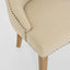 Bordeaux Studded Beige Dining Chair