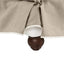 Slip Cover Only - Noosa Hamptons Ottoman Natural W/White Piping