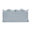 Slip Cover Only - Noosa Hamptons 2.5 Seat Sofa Beach W/White Piping