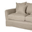 Slip Cover Only - Noosa Hamptons 2 Seat Sofa Natural W/White Piping