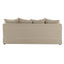 Slip Cover Only - Noosa Hamptons 3 Seat Sofa Natural W/White Piping
