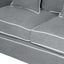 Slip Cover Only - Noosa Hamptons 1.5 Seat Sofa Grey W/White Piping