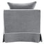 Slip Cover Only - Noosa Hamptons Armchair Grey W/White Piping